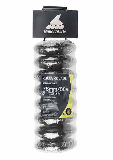 Rollerblade Wheels Pack 76/80A + SG5 + 6MMSP - 2021 Black